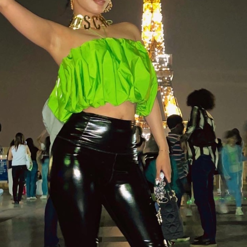 Lime Green Zara Top